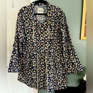 Madewell Ruffle-Neck Anorak Raincoat in
French Floral
